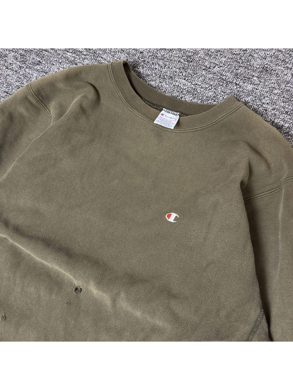 Vintage Champion Reverse Weave Crewneck Sweatshirt XL Olive